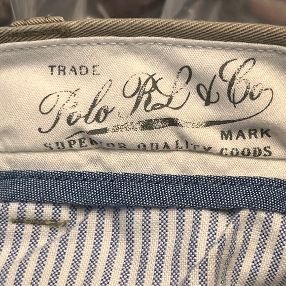 Polo Ralph Lauren Mens 40T Classic Fit Pleated Khakis Beige Cotton Pants Preppy - Picture 7 of 11